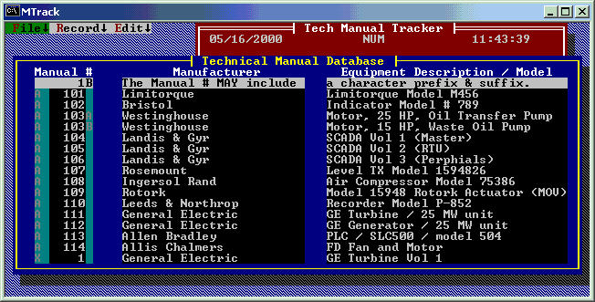 Tech Manual Tracker